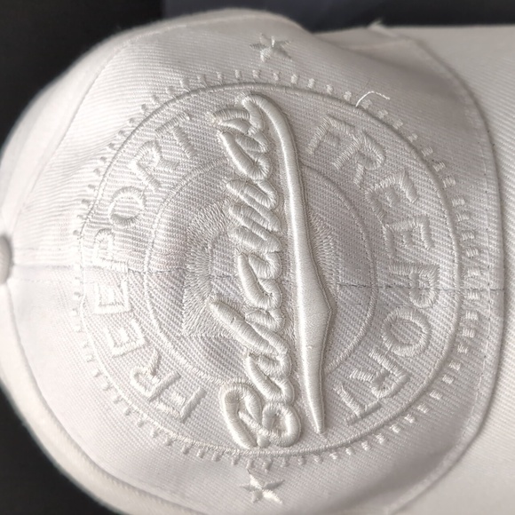 Dorset Tees,FreePort Bahamas White Embroidered Velcro Strap Hat. - Picture 2 of 10